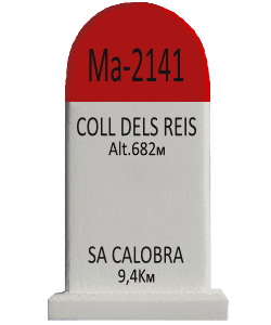 Cyclosouvenir Road Marker - Coll dels Reis – Sa Calobra