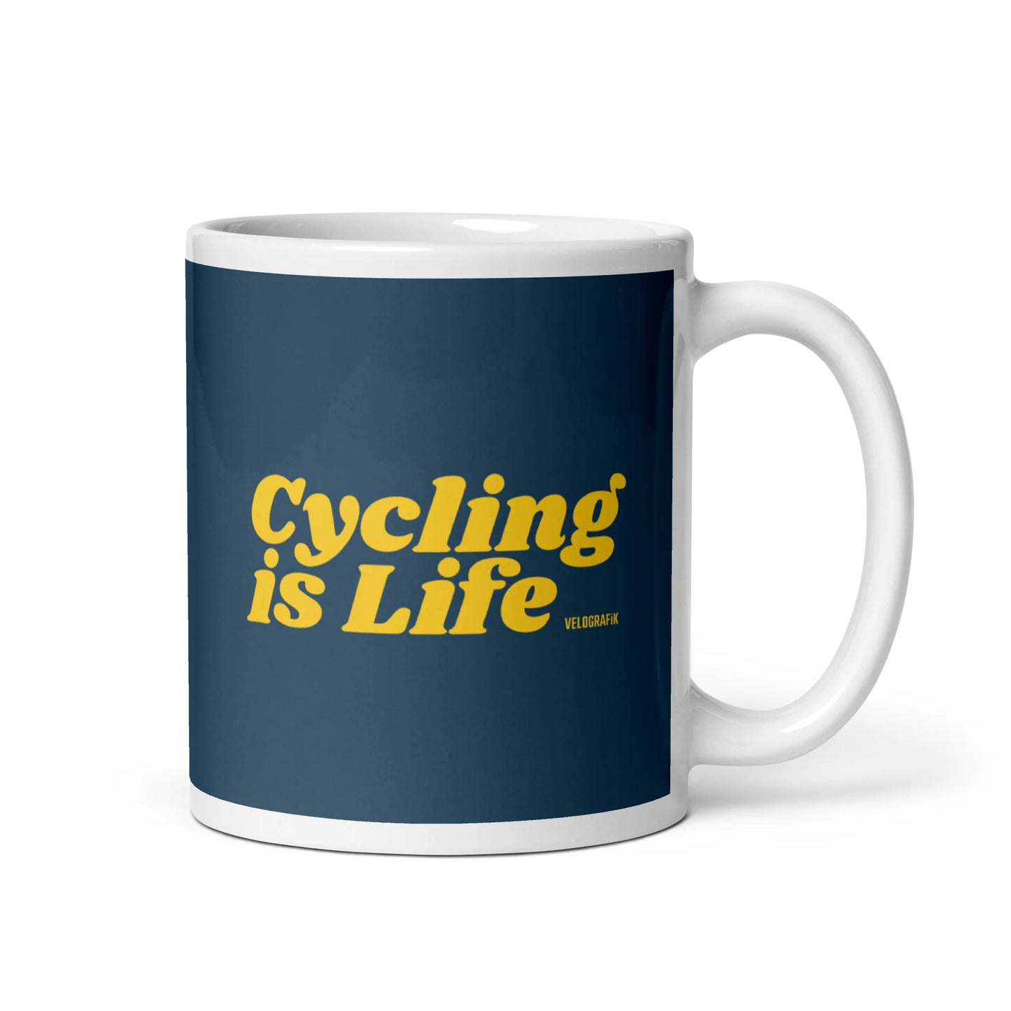 Velografik Cycling is Life Krus - Blå