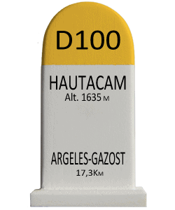 Cyclosouvenir Road Marker - Hautacam – Argèles Gazost