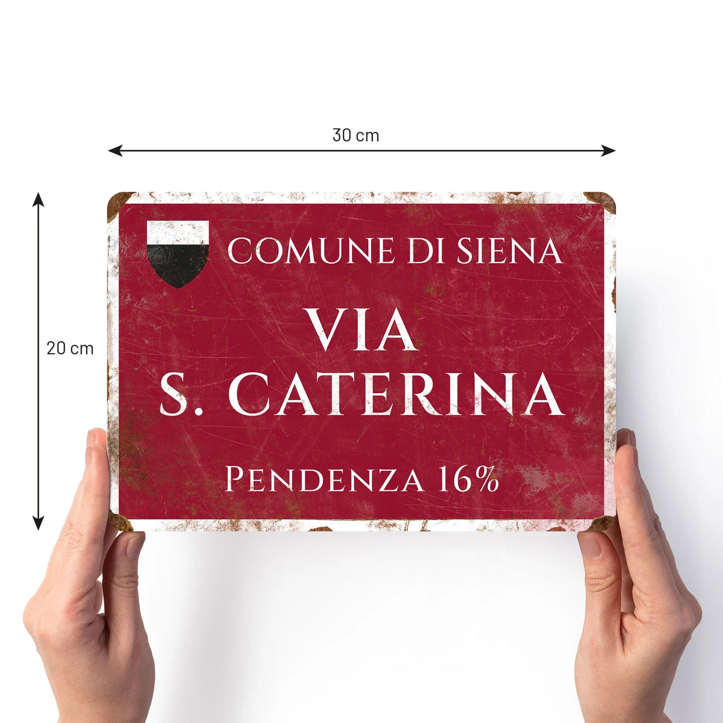 KOMAttack Skilt - Via Santa Caterina Siena