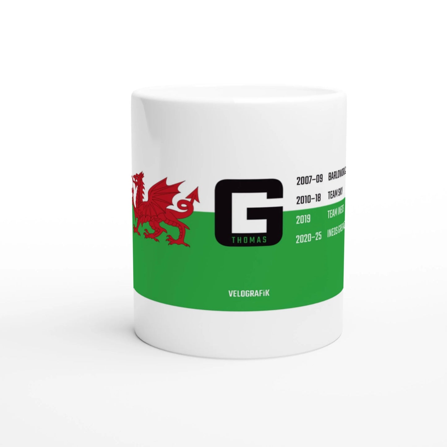 Velografik Geraint Thomas Welsh Flag Pro Teams Cycling Krus