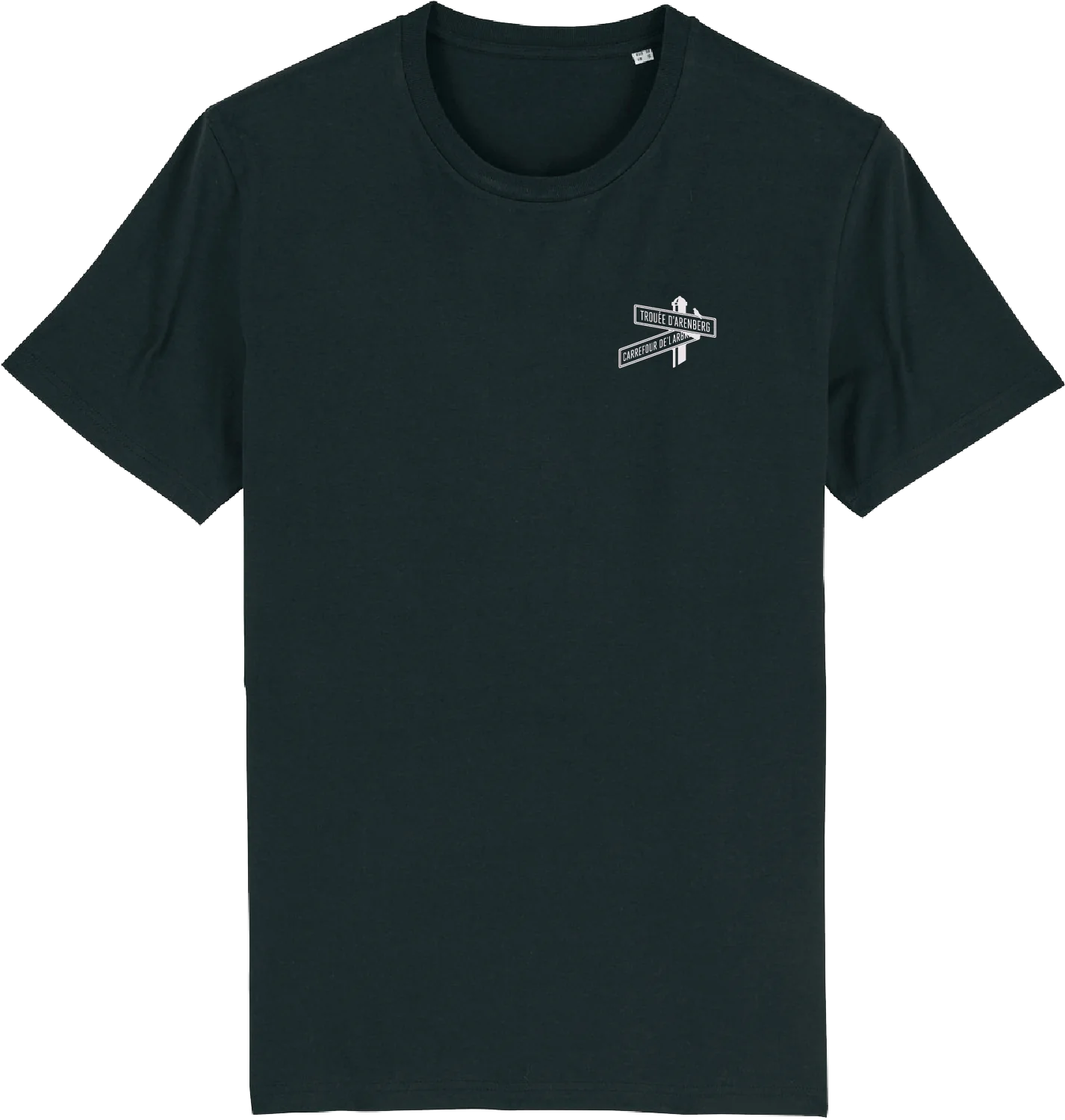 Çois Cycling Legacy Roubaix road sign unisex cycling T-shirt (black/white)
