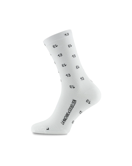 Sockeloen Lucky #13 Cykelsokker - Hvid