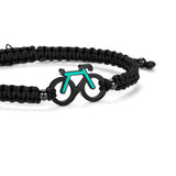 Sailbrace Flettet Armbånd Med Cykelmotiv - Mint
