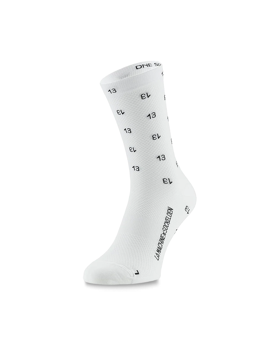 Sockeloen Lucky #13 Cykelsokker - Hvid