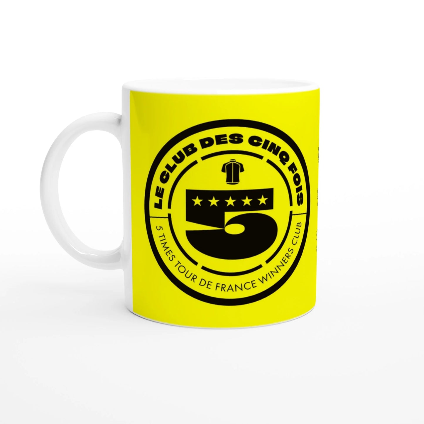 Velografik 5 Times Tour De France Winners Club krus - Gul