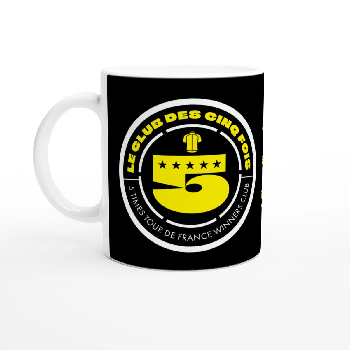 Velografik 5 Times Tour De France Winners Club krus - Sort