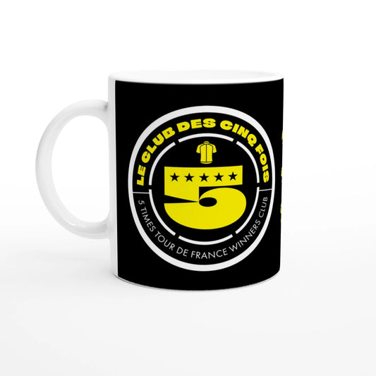 Velografik 5 Times Tour De France Winners Club krus - Sort