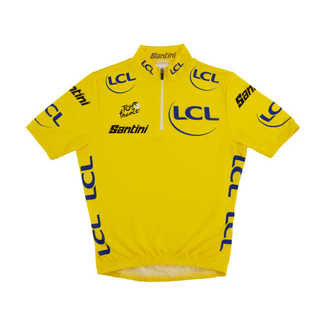 Santini Børn Tour de France Førertrøje Kortærmet Cykeltrøje - Gul