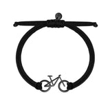 Sailbrace Armbånd Med MTB Cykelmotiv - Sort
