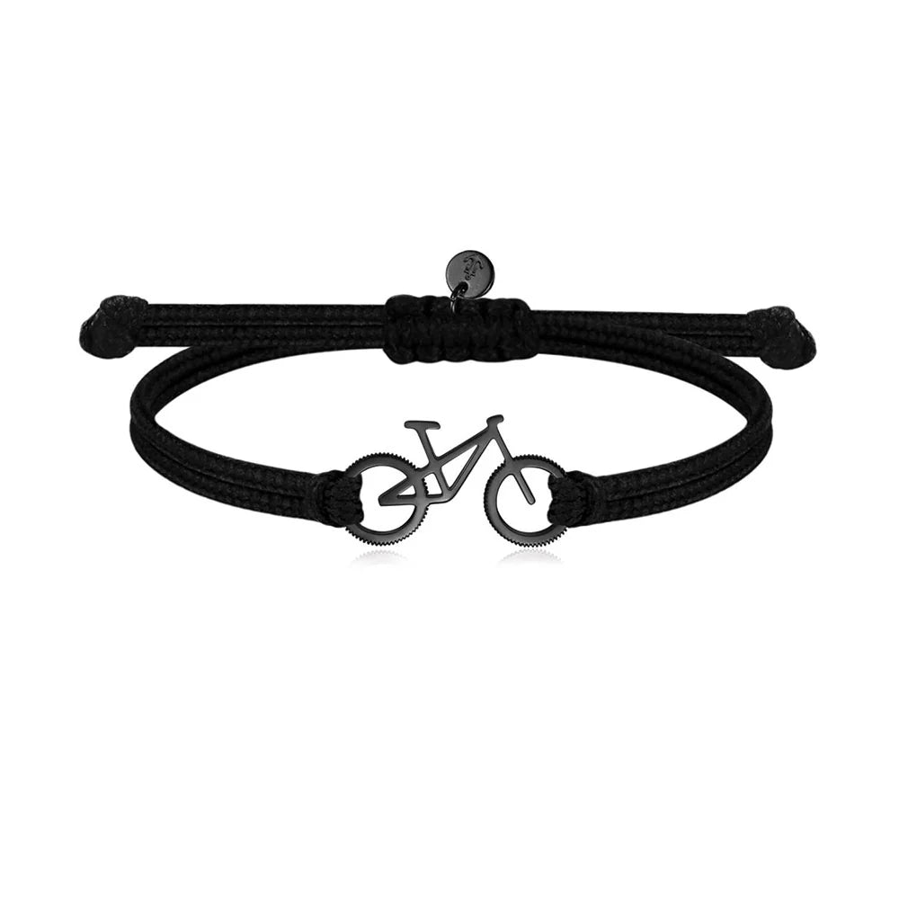 Sailbrace Armbånd Med MTB Cykelmotiv - Sort