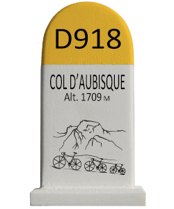 Cyclosouvenir Road Marker - Col d’Aubisque