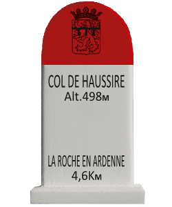 Cyclosouvenir Road Marker - Col de Haussire – La Roche en Ardenne