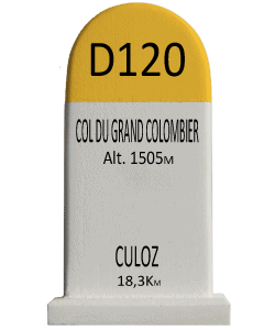 Cyclosouvenir Road Marker - Col du Grand Colombier – Culoz