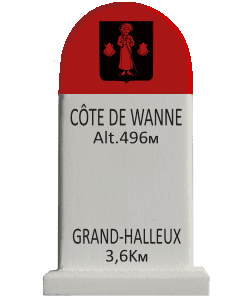 Cyclosouvenir Road Marker - Côte de Wanne – Grand-Halleux