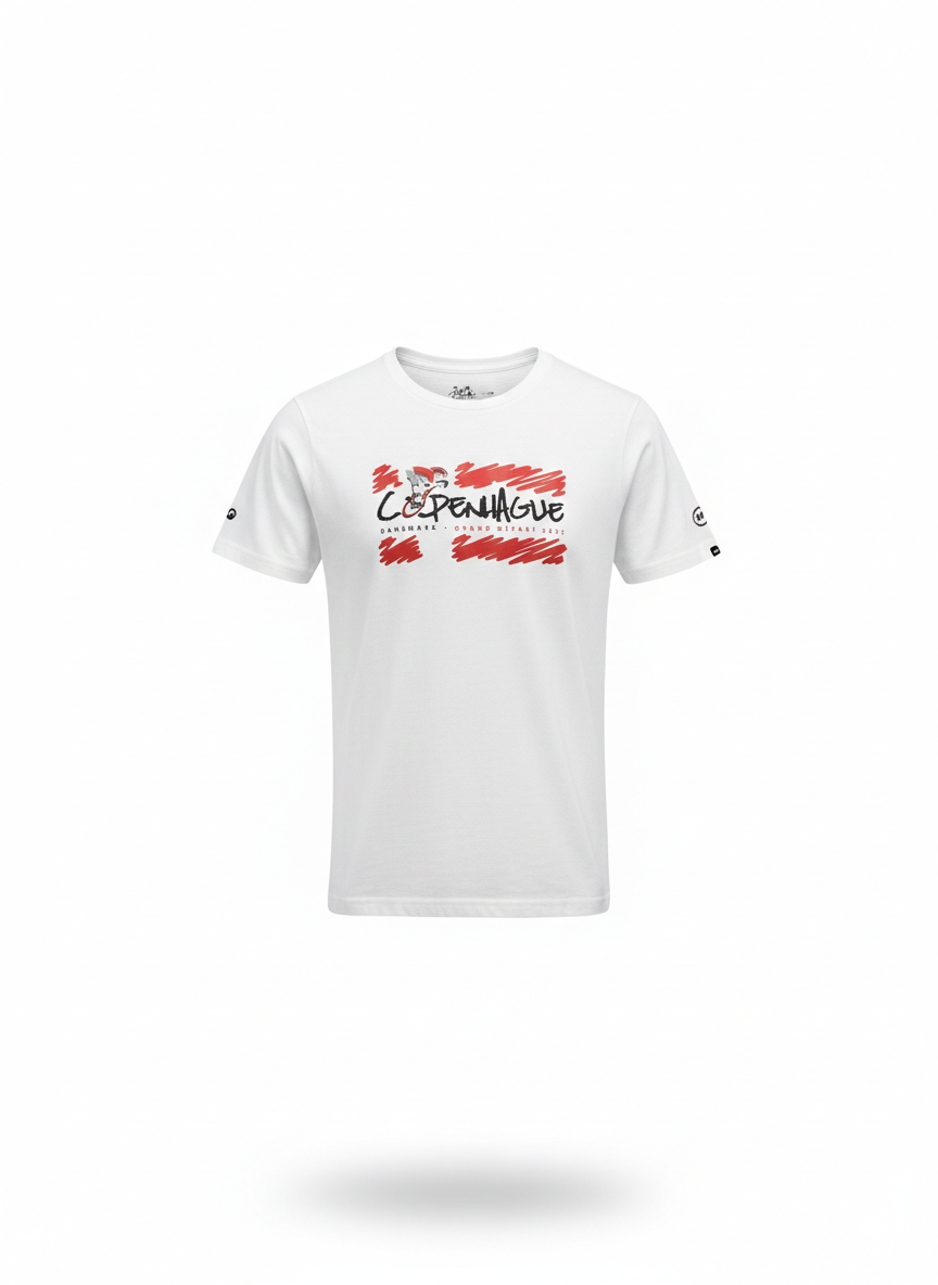 Tour de France Grand Depart København Børne T-Shirt - Hvid (Restparti)