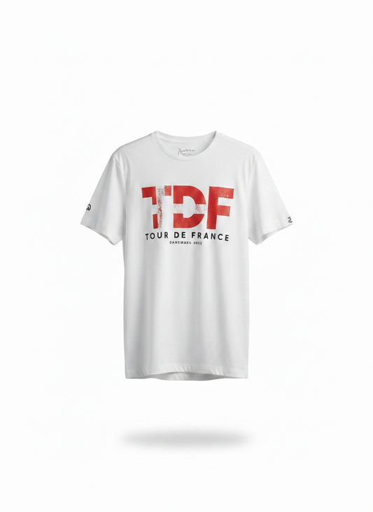 Tour de France Grand Depart København T-Shirt - Hvid (Restparti)