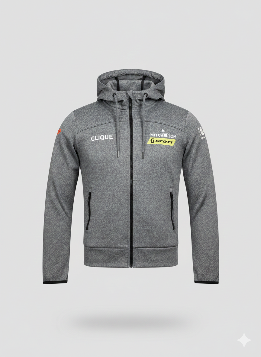 Clique Hættetrøje Grå - Mitchelton Scott (Restparti)