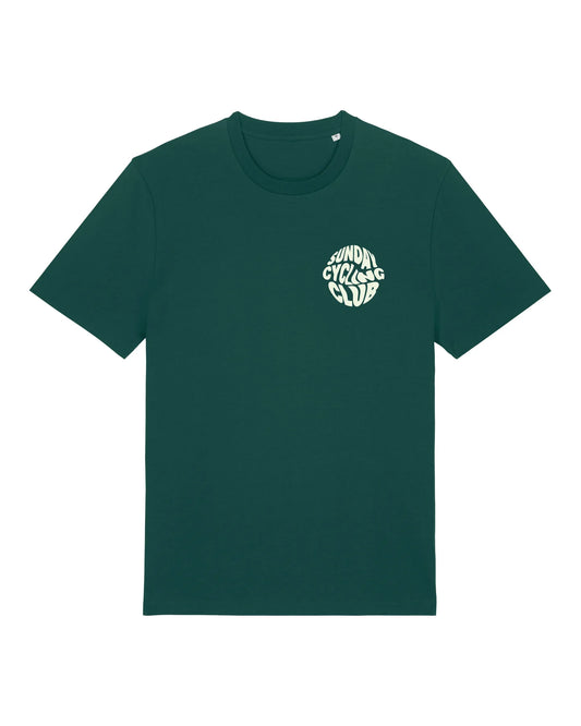 Cois Cycling Legacy Sunday Cycling Club oversized unisex cycling T-shirt (Grøn)