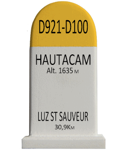 Cyclosouvenir Road Marker - Hautacam – Luz St Sauveur