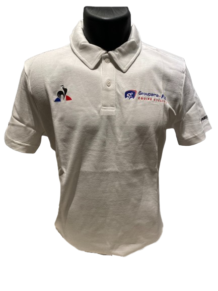 Le Coq Sportif Skjorte Hvid - Groupama FDJ (Restparti)