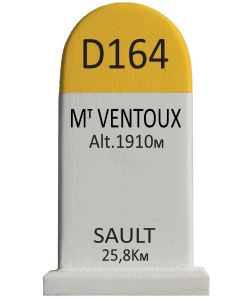 Cyclosouvenir Road Marker - Mt Ventoux – Sault
