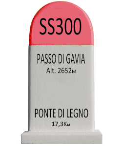 Cyclosouvenir Road Marker - Passo di Gavia – Ponte di Legno