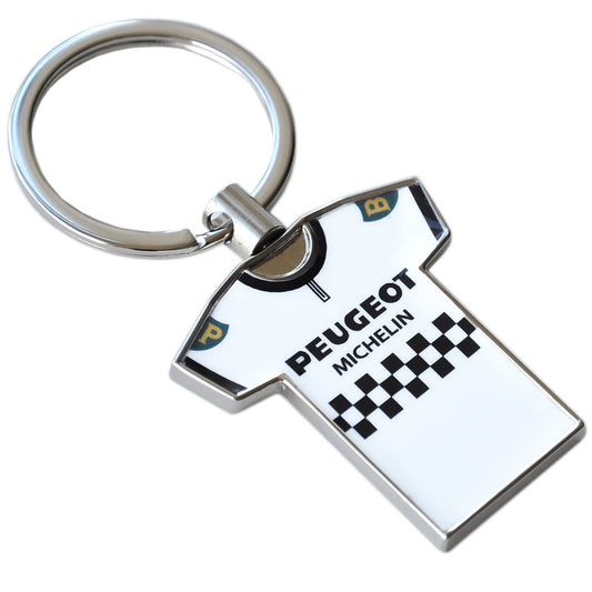 Peugeot Cycling Jersey Metal Nøglering