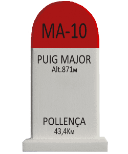 Cyclosouvenir Road Marker - Puig Major – Pollença