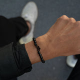 Sailbrace Perle Armbånd Med Cykelmotiv - Sort