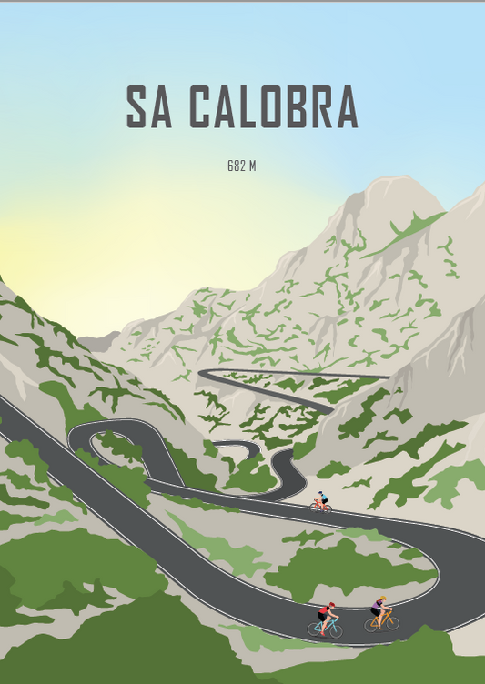 Cykelplakater.dk - Sa Calobra 21x30cm