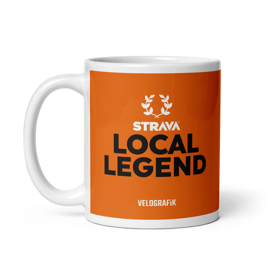 Velografik Strava Local Legend Cycling Krus - Orange