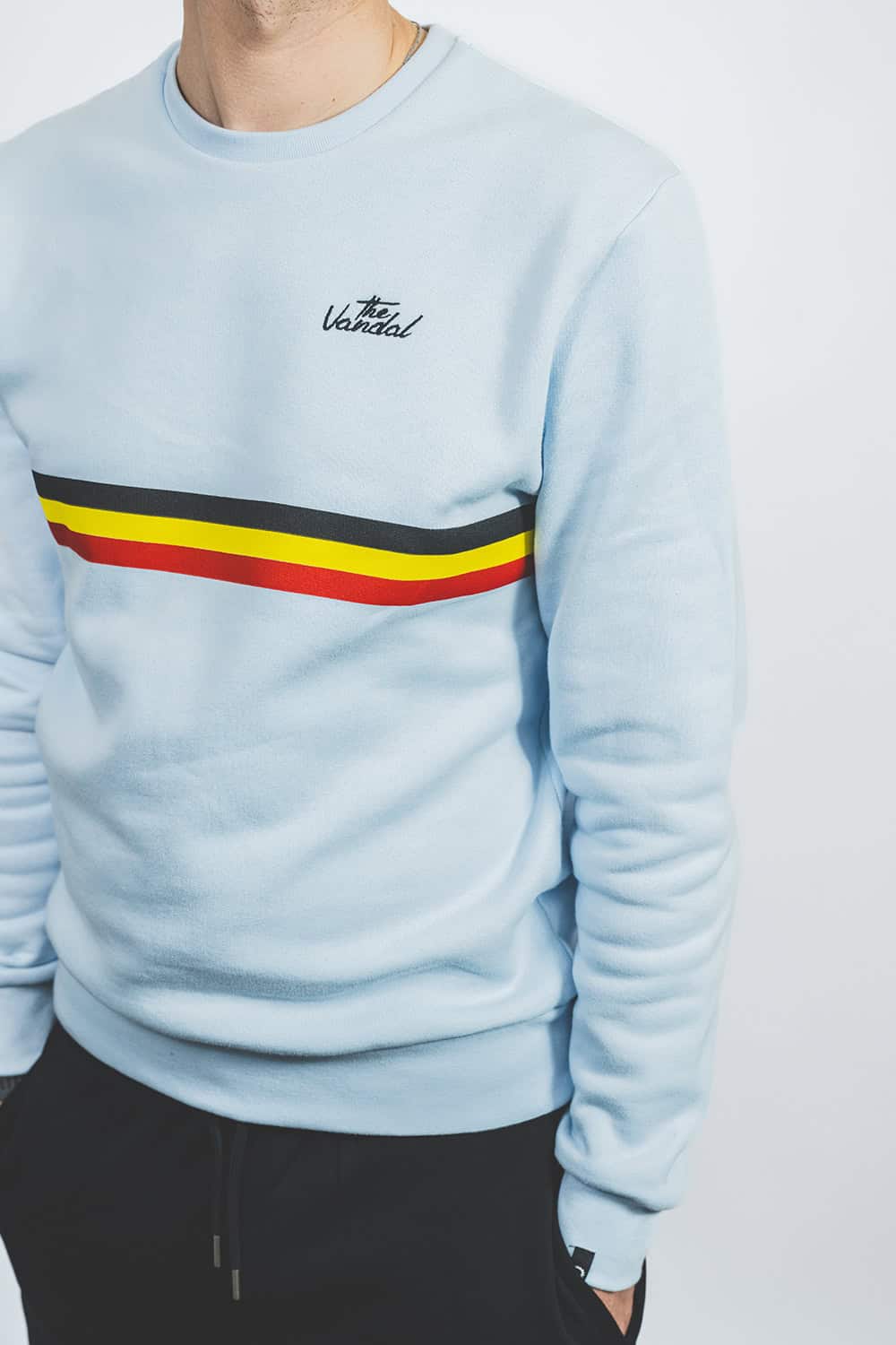The Vandal Sweatshirts Tricolore - Lyseblå