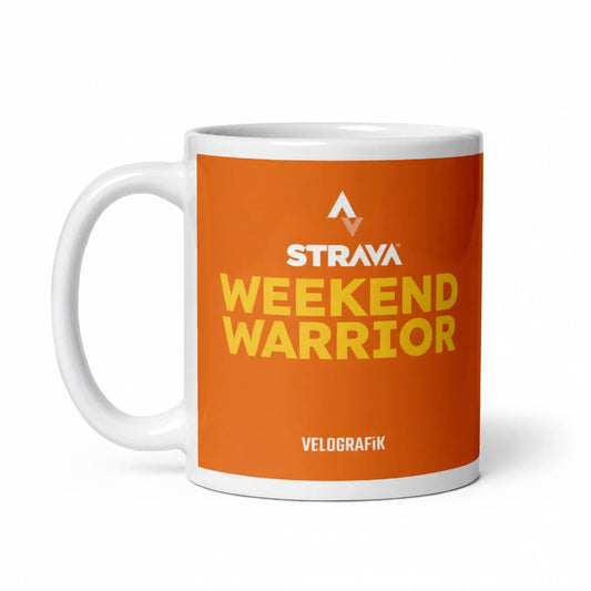 Velografik Strava Weekend Warrior Cycling Krus - Orange