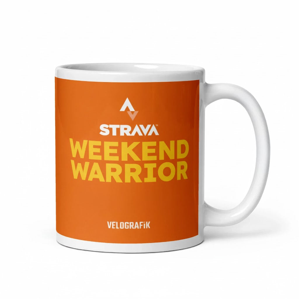 Velografik Strava Weekend Warrior Cycling Krus - Orange