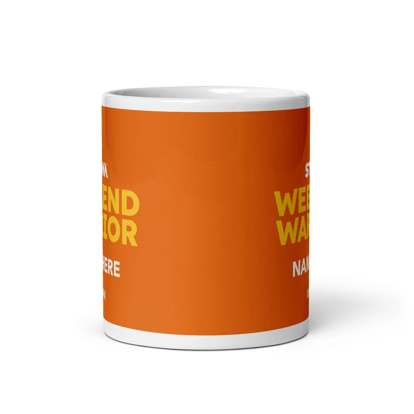 Velografik Strava Weekend Warrior Cycling Krus - Orange
