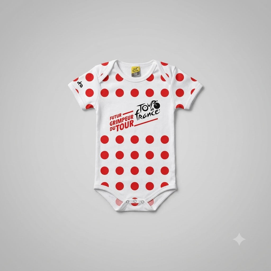 Tour de France Baby Body Futur Grimpeur Pois - Prikker