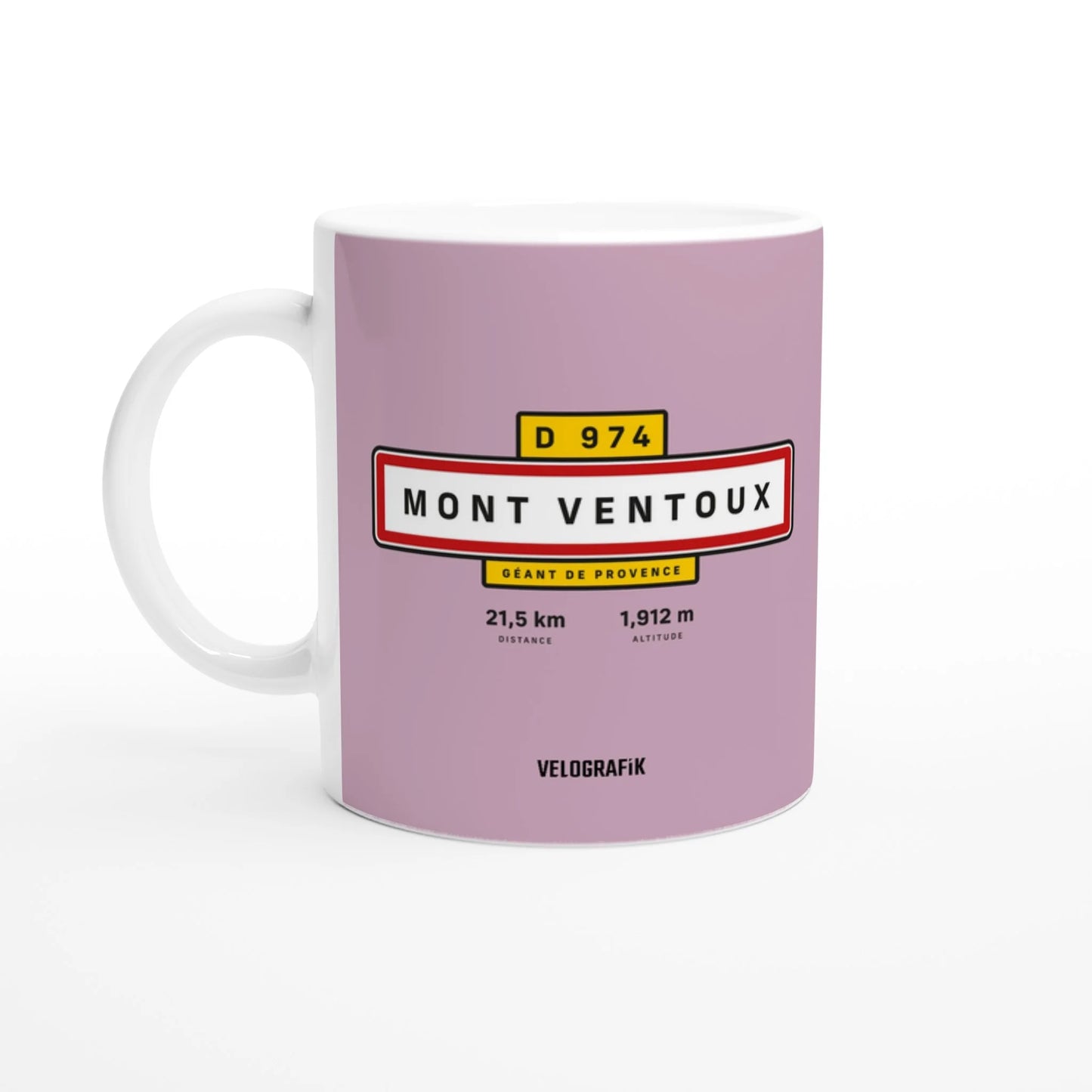 Velografik Mont Ventoux Classic Col Cycling Road Sign Krus