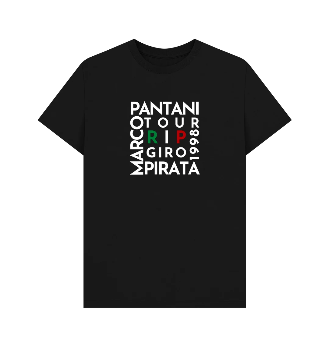 19TEN Marco Pantani Giro / Tour Double 1998 T-Shirt - Sort