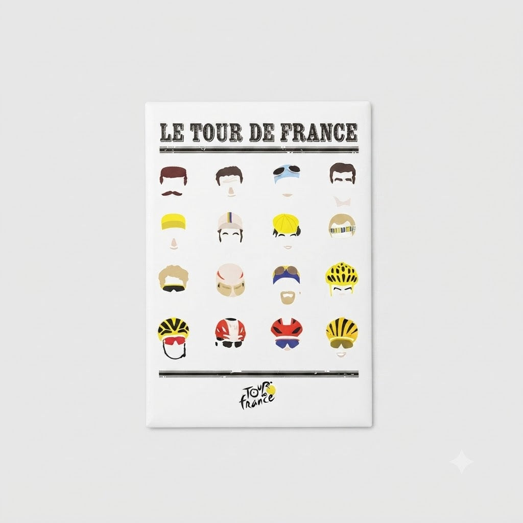 Tour de France Magnet Histoire des Légendes Blanc