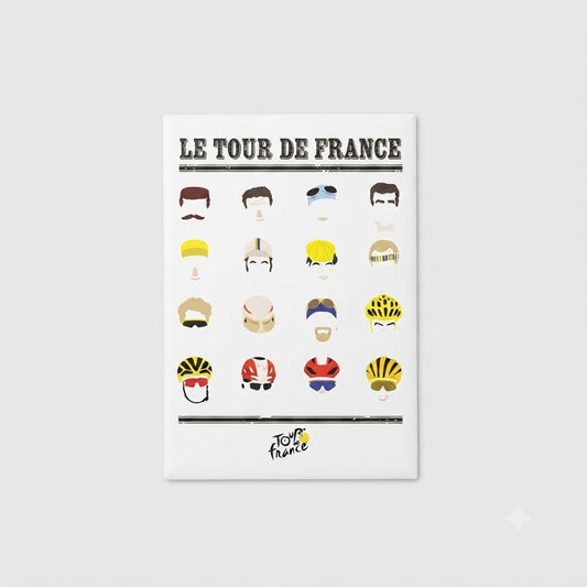 Tour de France Magnet Histoire des Légendes Blanc