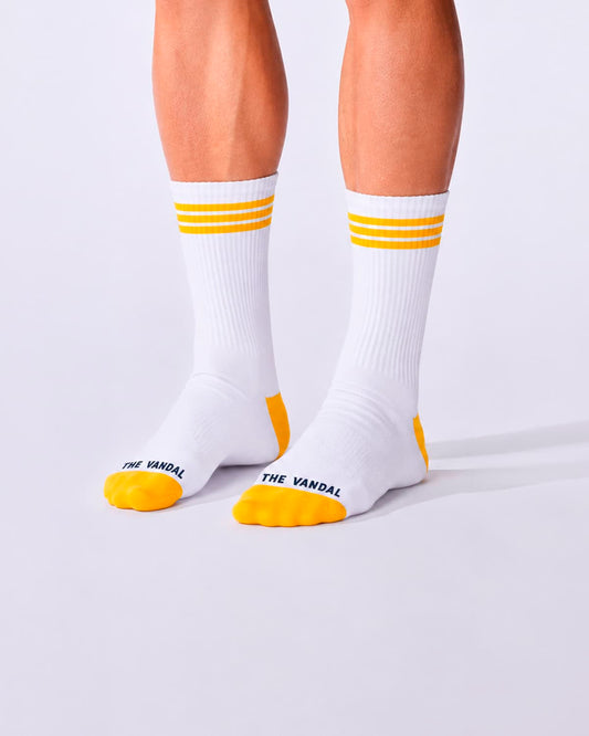The Vandal Casual Sokker - Yellow stripe