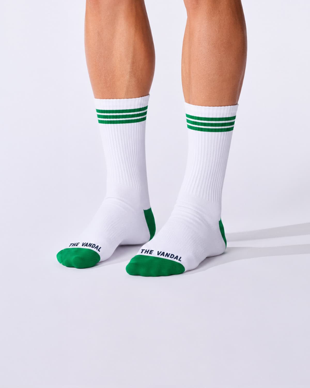 The Vandal Casual Sokker - Green stripe