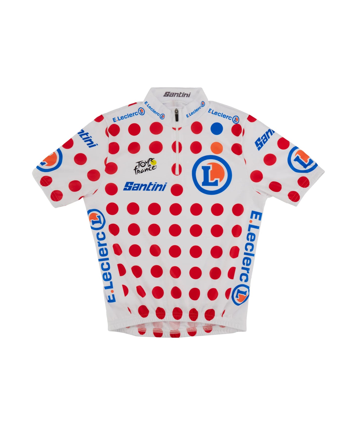 Santini Baby Tour de France Bjergtrøje kortærmet - Prikket